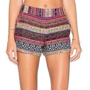 Trina Turk Multicolored Tweed Mid-Rise Shorts